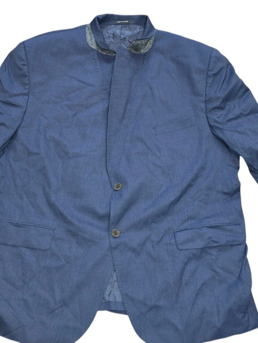 Daniel Cremieux Blue Mandarin Collar Sport Coat